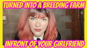 Turned into a breeding farm infront of your girlfriend