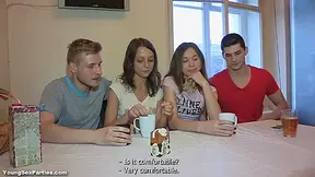 Russian Teens 18+ Got Foursome Swinger Party With Nensi B Medina