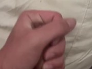 HORNY TWINK CUMS ON HIS PILLOW