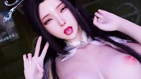 Perfect boobs of slutty Asian stripper get fucked hard in 3D anime