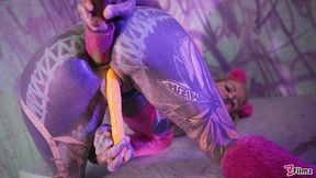 Tattooed Goth Punk Solo Double Penetration