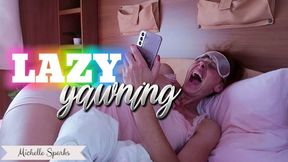 Lazy yawning by Michelle Sparks