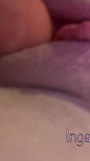 Perverted Girl Pees and Masturbates with a Fat Dildo