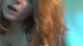 Beautiful Redhead Fucks Herself with a Dildo to Orgasm