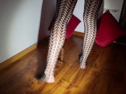 Muslim Mommy - Tight pussy with STOCKINGS he got wet in the pussy