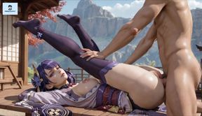 Raiden Shogun Genshin Impact Anal Stocking Feet Animation