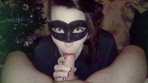 Cheating wife suck stranger cock on Christmas swing party