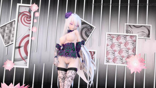 Yowane Haku Disrobe Dance Wondrous Underwear Manga porn Stickysticky Song Mmd 3 DIMENSIONAL Purple Clothes Color Edit Smixix