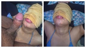 Best Deep Throat Blowjob By cute Stepsister and Cum in Mouth Swallowing Video Full HD