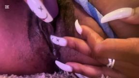 A lesbian masturbating for her stepbrother