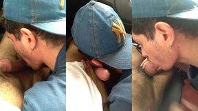 o uber ficou apertando o pau durante a viagem e acabei chupando ele