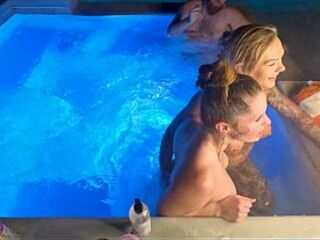Hawt Tub Three-some With Deliah Grace & Scarlett Gushes WCA Productions