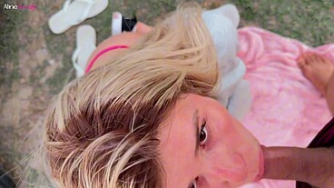 Peituda com LEITINHO NA BOCA faz um compilado das melhores fodas na praia