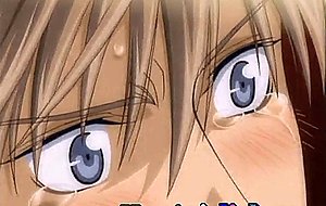 Tied up anime gay twink getting honey jerked and bareback