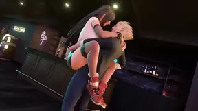 Tifa takes a massive 3D monster cock in her fantasy world