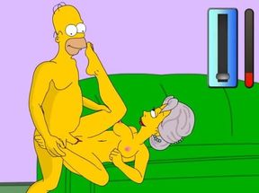 Homer's Happy Chance - Sex POV Cartoon P70 by Misskitty2k