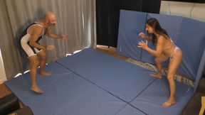 Distracting Indica Jane With Dick In Wrestling Defeat
