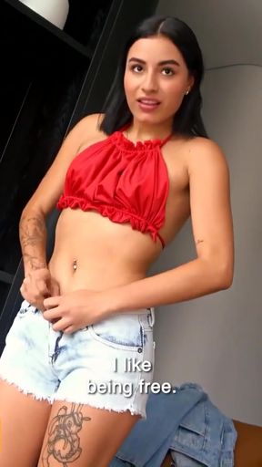 Amateur Latina Teen Gets Her Pussy Filled By Big White Cock In Casting   Clip 1