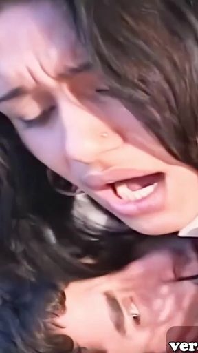 Spectacular moment from "Latina tranny does an anal threesome with 2 men"