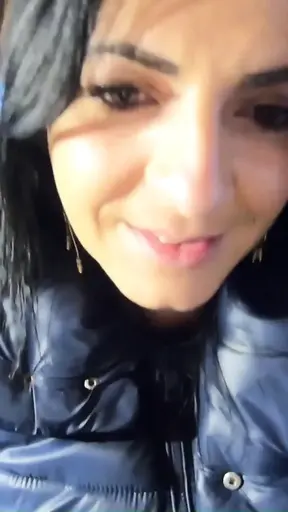 Deepthroat in Camel Toe Leggins and Down Jacket
