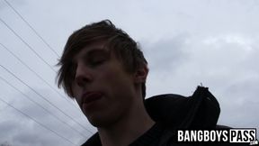 Broke guy gets cash for sucking my dick and letting me screw his ass