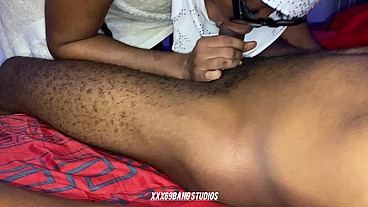 Horny madam begs the cleaner to fuck her raw