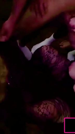 Thrilling moment from "Busty MILF and Young Blonde Protege Suck a Group of Stranger"