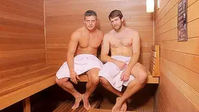Steamy Sauna Seduction: Colby Tempts Straight-Laced Brendan in Hot POV Action – GayPornX
