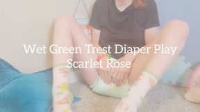 Wet Green Trest Diaper Play