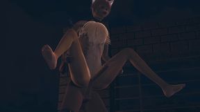 furry yaoi hentai - fox boy is fucked by futanari at nigth at street - sissy crossdress japanese asian manga anime film game porn