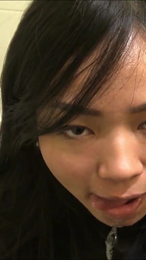 Epic moment from &quot;Thai College Teen Talk To Suck at German University Toilet&quot;