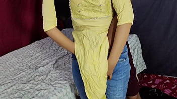 indian girl in kurta salwar having romantic sex with her boyfriend !