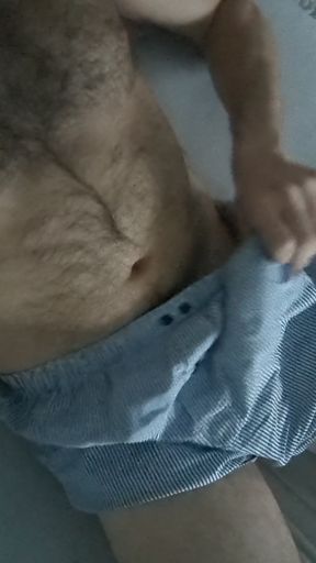 Underwear model shows off her thick boyfriend's big fat cock in a selfie