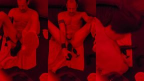 more getting to know my hole - taking big toys staring into mirror over bed