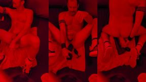 more getting to know my hole - taking big toys staring into mirror over bed