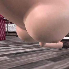 Animated cartoon 3D porn video of a tow lesbian girls ass licking and fisting sex scene