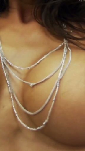Big boobs brunette takes the big cock before the wedding   Clip 1
