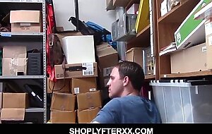 Brunette shaved teen thief fucked by a creepy guard with help of her boyfriend - veronica vega