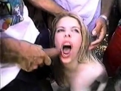 pretty blonde in great blowbang
