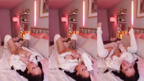 (Mobile) Cozy Sensual Squirting JOI In Legwarmers & A Sweater