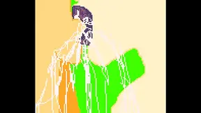 Pixel Princess Sucks Giant Dick in Retro Hentai Delight