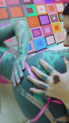 Soft GG Anal Toy Play - Big Dildo and Double Hole Fingering   Clip 1