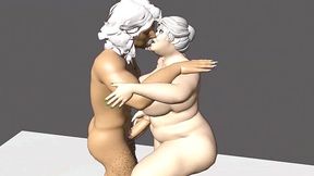 Animated 3D fantasies featuring BBC and monster play