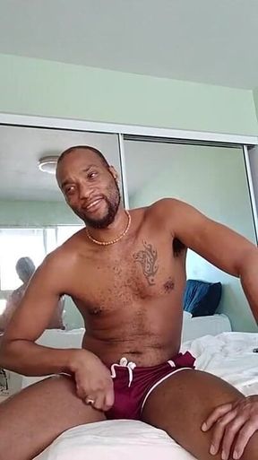Hard Cum After Stroking BBC on Cam!