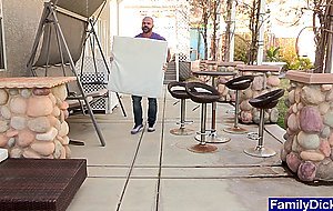 Beefy old stepdad Bishop Angus fucks his young stepsons asshole