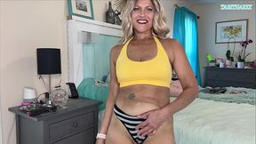 Modeling and Masturbating in Thong Panties For Fan - TabithaXXX