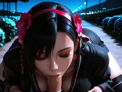 Tifa Lockhart shows huge boobs getting pounded with passion