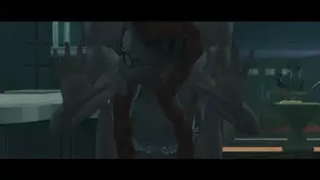 Ebony tramp satisfies fat man during late-night rail session