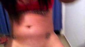 wild masturbation show and final cum on my bike