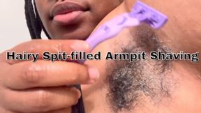 POV Ebony Armpit Shaving | Hairy to Smooth Reveal & Sensual Pit Play